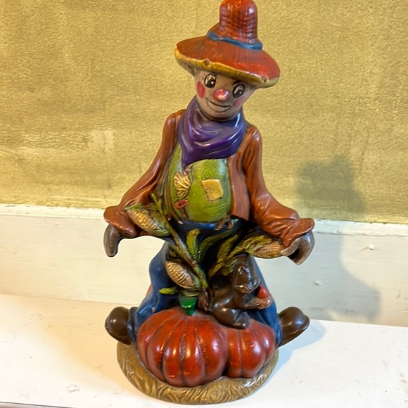Other - Vintage Fall Scarecrow Statue ceramic pottery mold